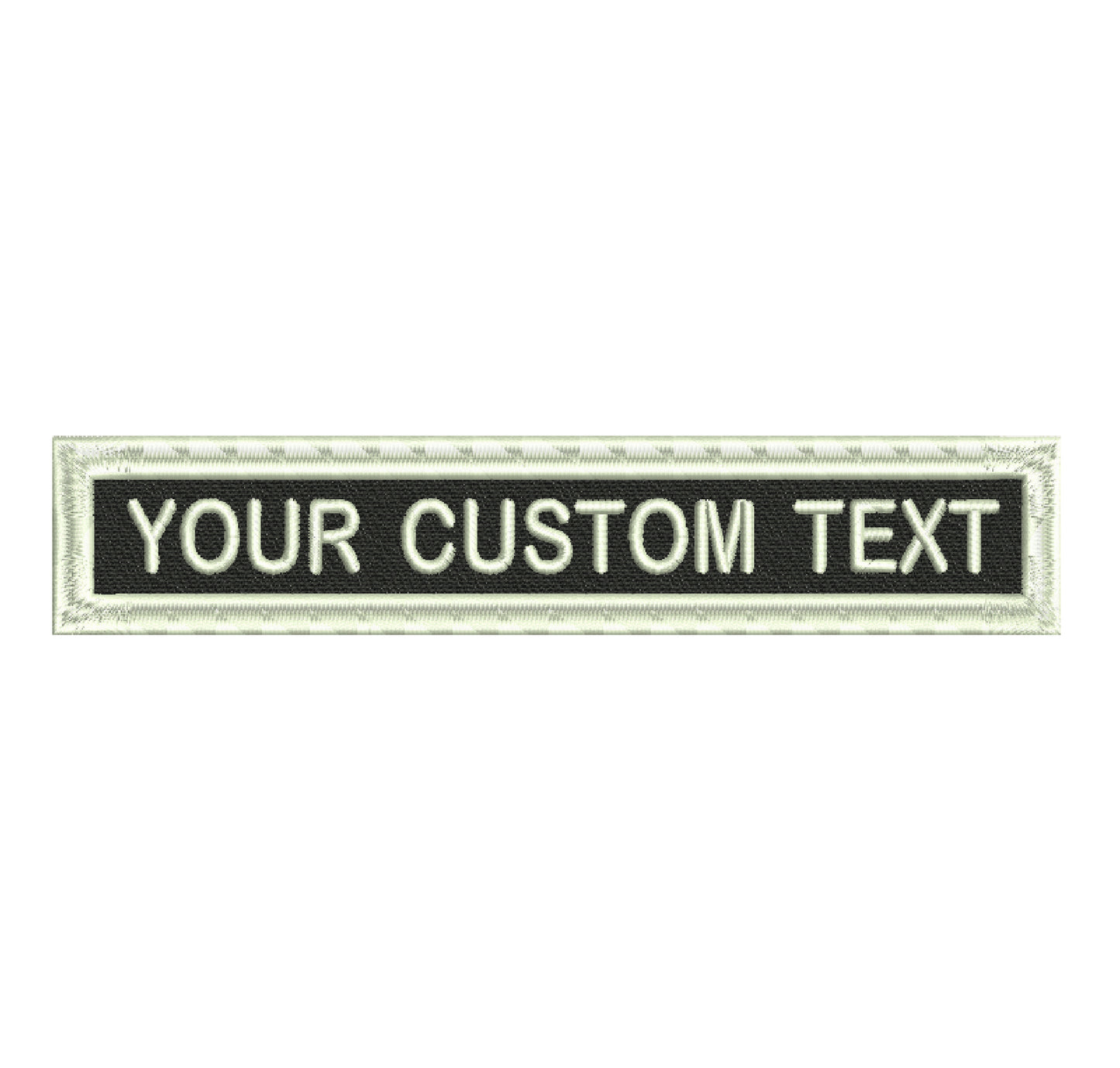 Name Patch 5 Inch White