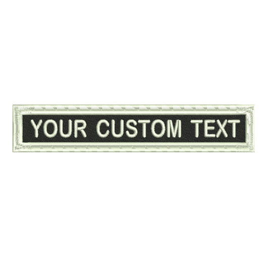 Name Patch 5 Inch White