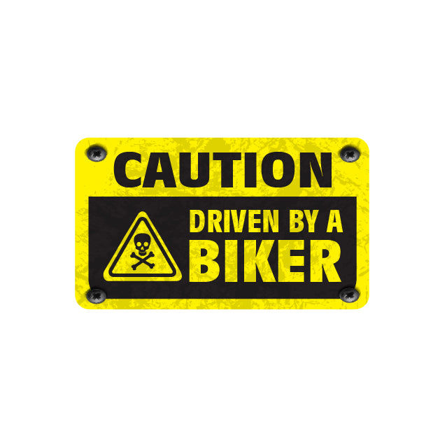 Driven By Biker Sticker
