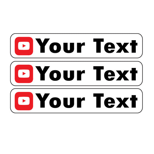 Youtube Sticker (Set of 100)