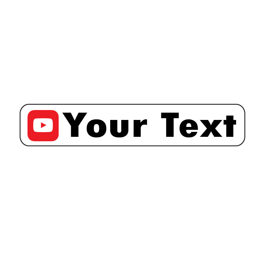 10 Inch Youtube Sticker