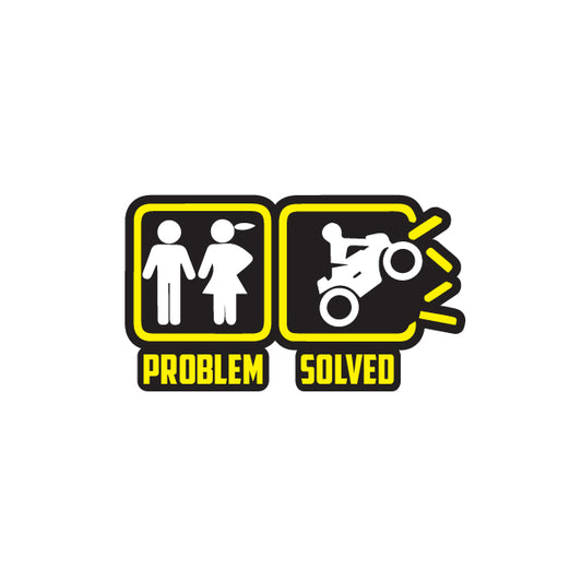 Problem Solved Sticker