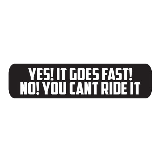 Goes fast Sticker