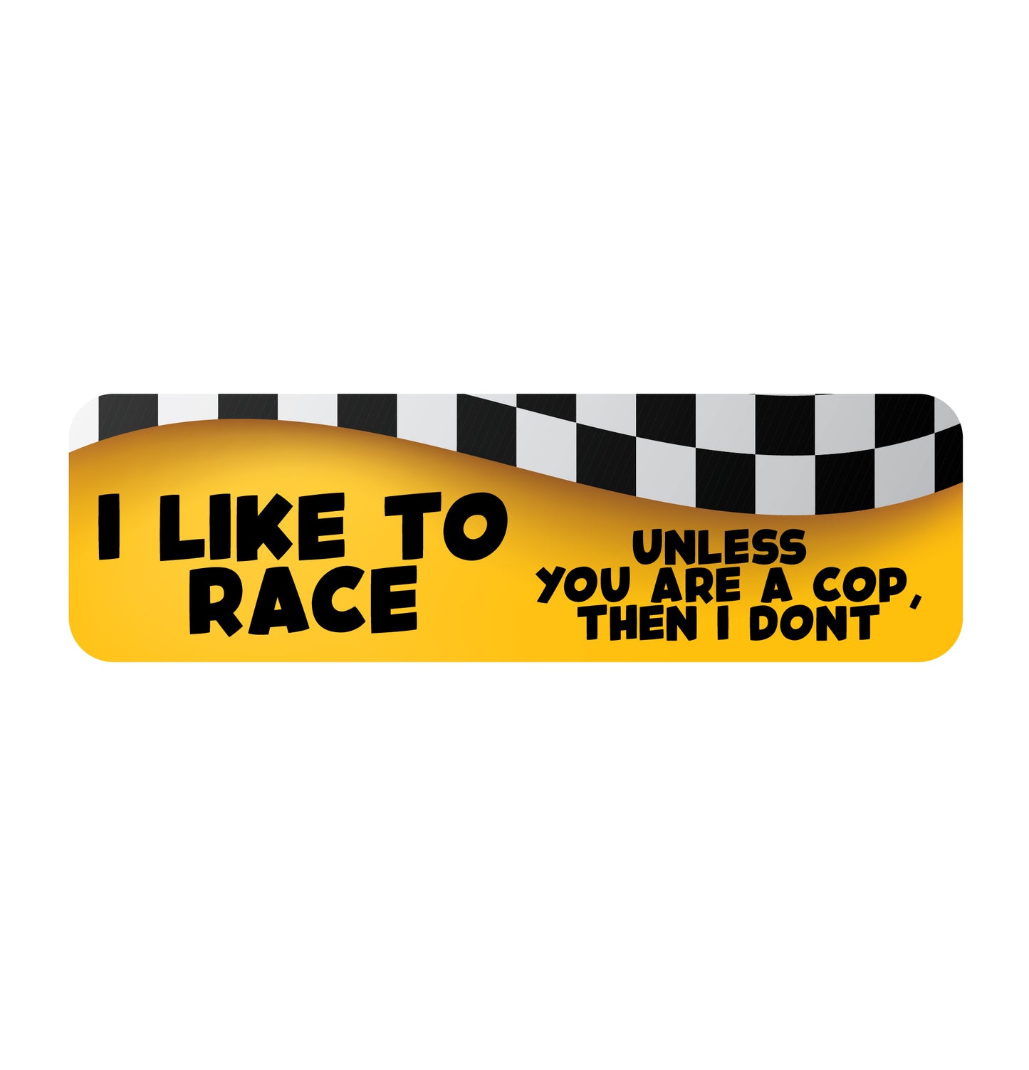 Like to Race Car Sticker