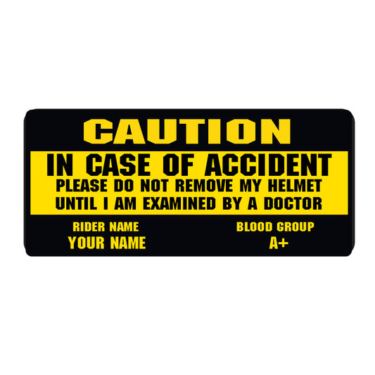 Name Emergency Sticker (Set of 2)