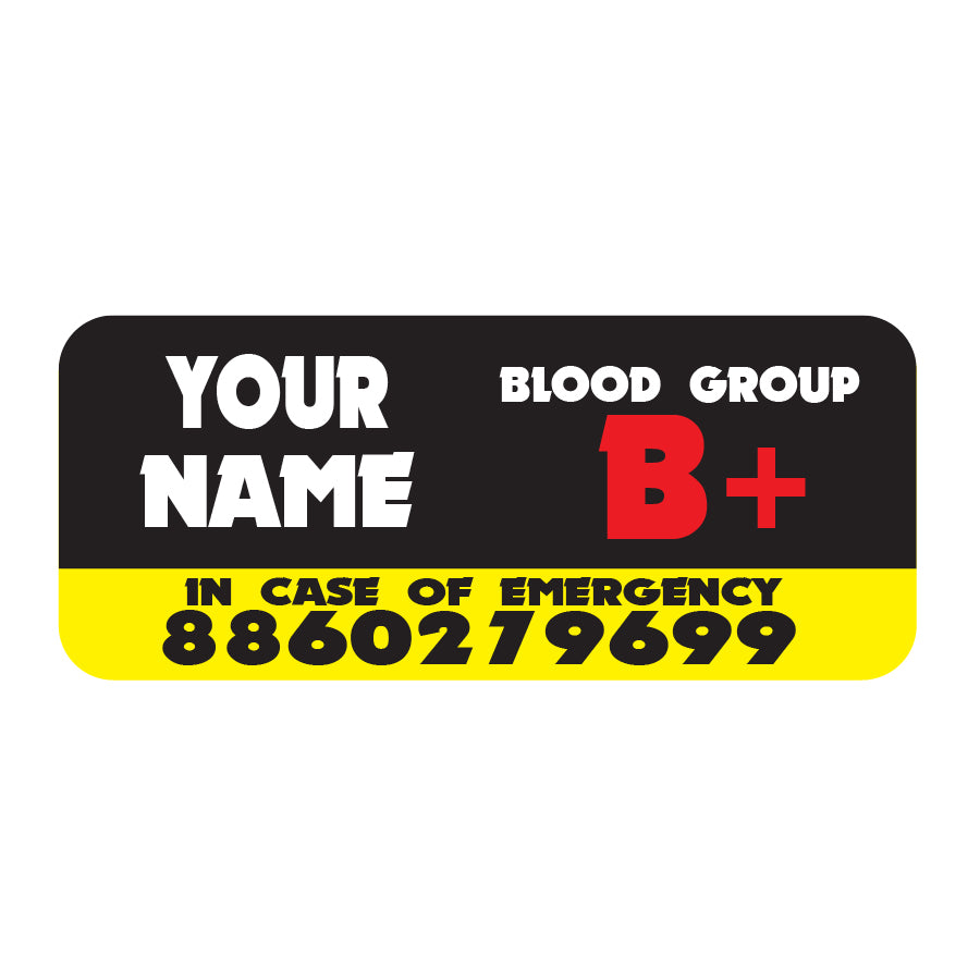 Sticker Emergence Number Emergency Name Number Sticker (Set of 3) – Throttlogic
