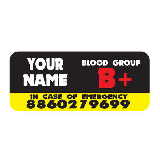 Emergency Name Number Sticker (Set of 3)