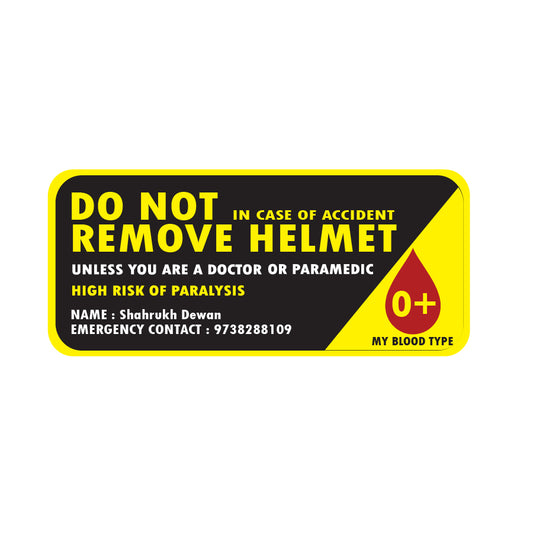 Yellow Emergency Sticker (Set of 3)