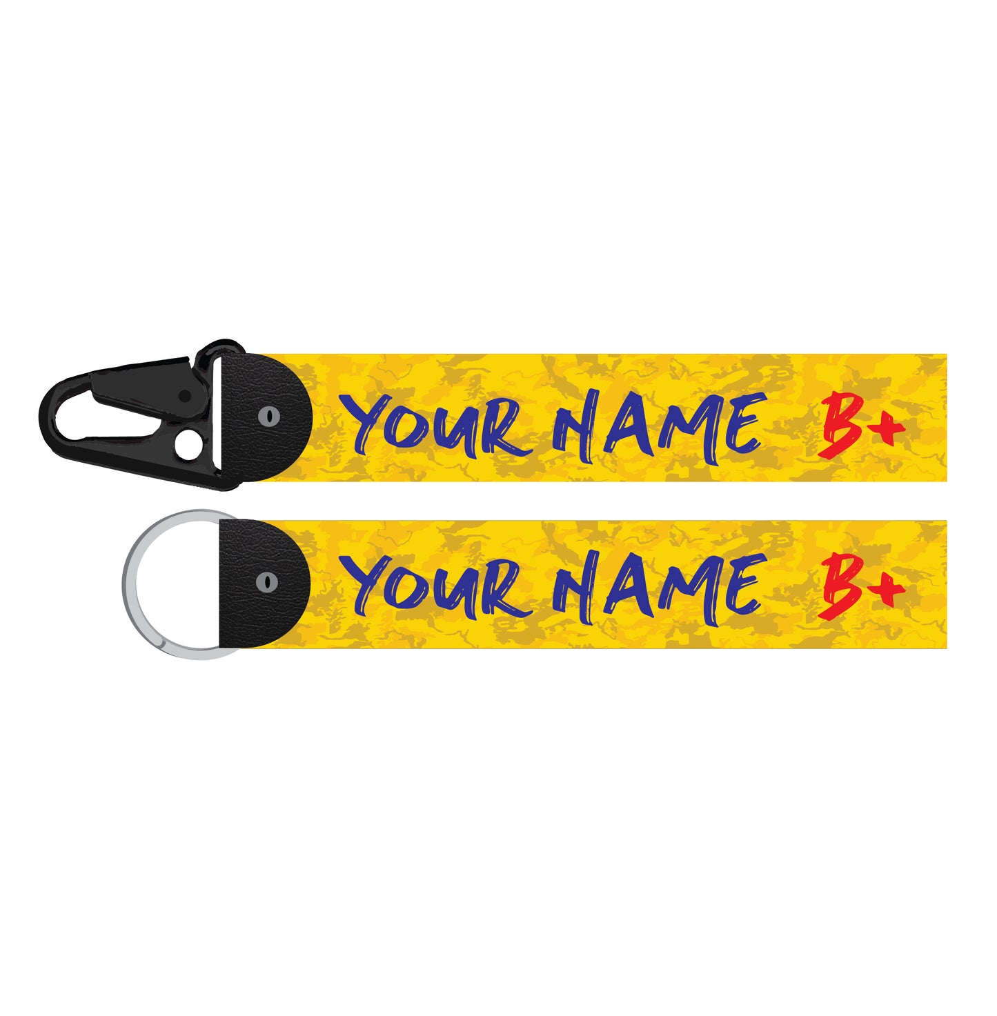 Yellow Name Keychain